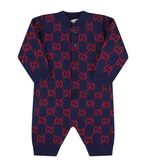 Gonna blu per bambina con doppia G Gucci Kids .